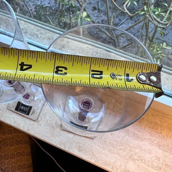 Mikasa Crystal Goblets-set of 4- “Amethyst Viewpoint” - Picture 8 of 9